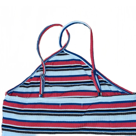 NEW Women's Stretchy Fitted Rewind  Bodycon X back open Mini Dress Red Navy XL - Picture 6 of 13